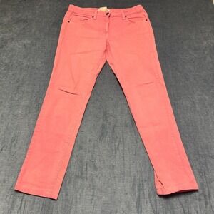 DNMX Jeans Womens 32 34x30 Pink Denim Mid Rise Slim Fit Everyday Wear Skinny Leg